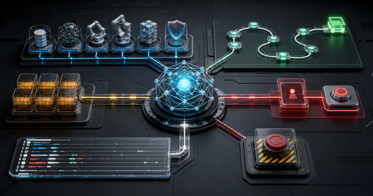 Autonomous AI agent orchestrating tools, memory, planning, approvals, and observable task execution